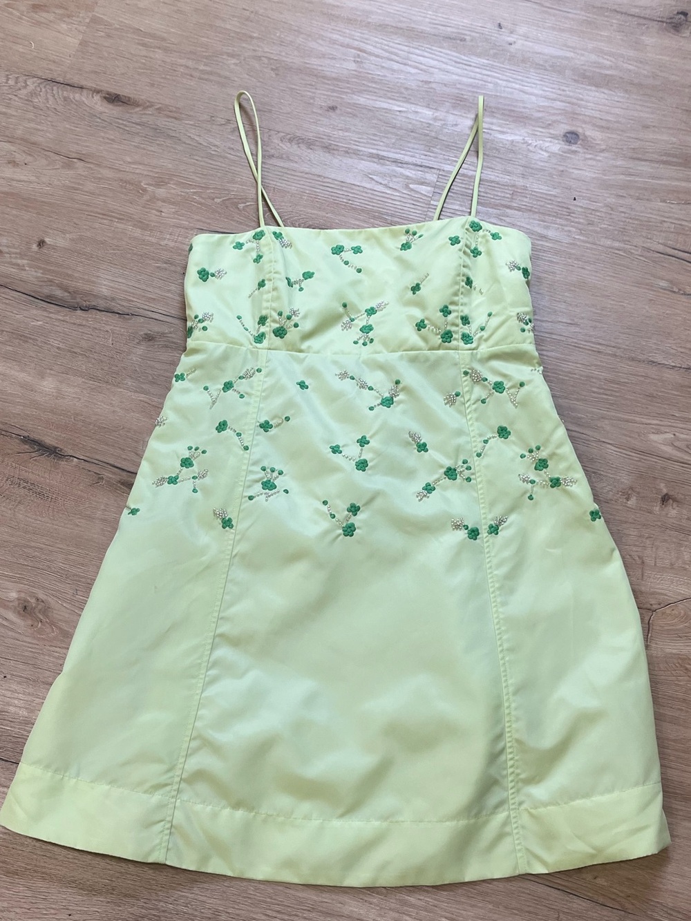 GANNI Beaded Nylon Mini Dress - Picture 5 of 11